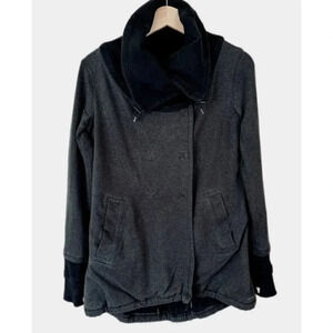 Lululemon Gratitude  Wrap Elbow Patch Heathered Gray Jacket